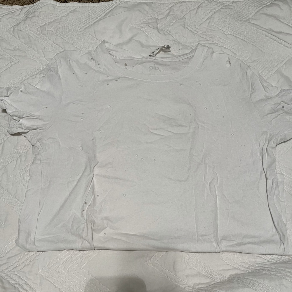 ALO Yoga Distressed Tee